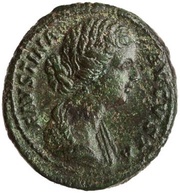 As - Faustina the Younger VENERI VICTRICI S C; Venus and Mars obverse image