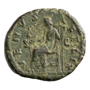 As - Faustina the Younger VENVS FELIX S C; Venus and Victory, Rome, 161-176 reverse image
