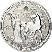 1000 Francs Unicorn III, Cameroon, 2015 reverse image