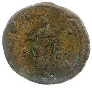 As - Faustina the Younger VESTA S C; Vesta, Rome, 161-176 reverse image