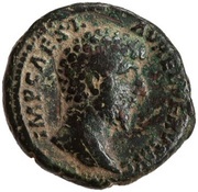 As - Lucius Verus FORT RED TR POT III COS II S C; Fortuna obverse image