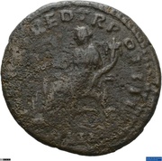 As - Lucius Verus FORT RED TR POT III COS II S C; Fortuna, Rome, 162-163 reverse image