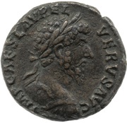 As - Lucius Verus FORT RED TR POT III COS II S C; Fortuna obverse image