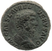 As - Lucius Verus PROFECTIO AVG TR P III COS II S C obverse image