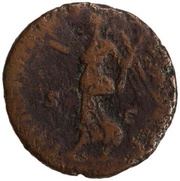 As - Lucius Verus TR P IIII IMP II COS II S C; Victory, Rome, 163-164 reverse image