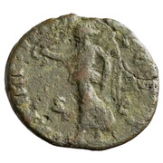 As - Lucius Verus TR P IIII IMP II COS II S C; Victory, Rome, 163-164 reverse image