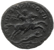 As - Lucius Verus TR P IIII IMP II COS II S C, Rome, 163-164 reverse image