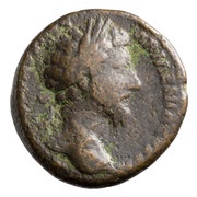 As - Marcus Aurelius TR P XIX IMP II COS III S C; Mars obverse image