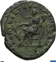 As - Lucius Verus FORT RED TR P V IMP II COS II S C; Fortuna, Rome, 164-165 reverse image