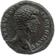 As - Lucius Verus LIBERAL AVG TR P V IMP II COS II S C; Liberalitas obverse image