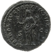 As - Lucius Verus LIBERAL AVG TR P V IMP II COS II S C; Liberalitas, Rome, 164-165 reverse image
