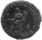 As - Lucius Verus LIBERAL AVG TR P V IMP II COS II S C; Liberalitas, Rome, 164-165 reverse image