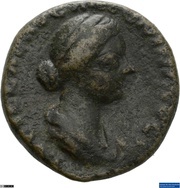 As - Lucilla IVNONI LVCINAE S C; Juno obverse image