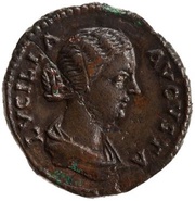 As - Lucilla IVNO REGINA S C; Juno obverse image