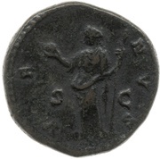 As - Lucilla VENVS S C; Venus, Rome, 164-169 reverse image