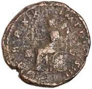 As - Marcus Aurelius TR P XX IMP III COS III S C; Roma, Rome, 165-166 reverse image