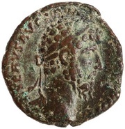 As - Lucius Verus TR P VI IMP III COS II S C; Victory obverse image