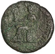 As - Marcus Aurelius TR POT XX IMP IIII COS III S C; Roma, Rome, 166 reverse image