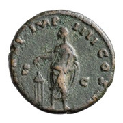 As - Marcus Aurelius TR POT XXI IMP IIII COS III S C, Rome, 166-167 reverse image