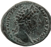 As - Marcus Aurelius TR P XXI IMP IIII COS III S C VOTA obverse image