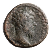 As - Marcus Aurelius TR XXIII IMP V COS III S C; Annona obverse image
