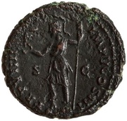 As - Lucius Verus TR P VIIII IMP V COS III S C; Roma and Victory, Rome, 168-169 reverse image