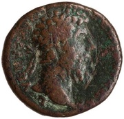 As - Lucius Verus TR P VIIII IMP V COS III S C; Annona obverse image