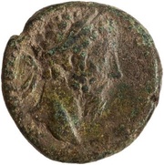 As - Marcus Aurelius VICT AVG COS III S C; Victory obverse image