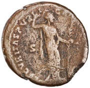 As - Marcus Aurelius SECVRITAS PVBLICA IMP VI COS III S C; Securitas, Rome, 172-173 reverse image