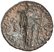As - Marcus Aurelius SECVRITAS PVBLICA IMP VI COS III S C; Securitas, Rome, 172-173 reverse image