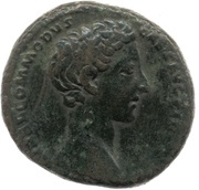 As - Commodus PRINC IVVENT S C obverse image