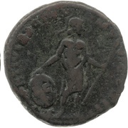 As - Marcus Aurelius MARTI VICTORI IMP VI COS III S C; Mars, Rome, 173-174 reverse image