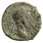 As - Marcus Aurelius IMP VII COS III S C; Tiber obverse image