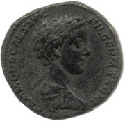 As - Commodus PRINC IVVENT S C obverse image