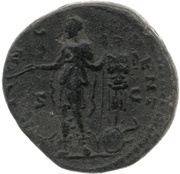 As - Commodus PRINC IVVENT S C, Rome, 175-176 reverse image
