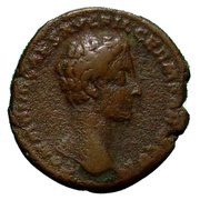 As - Commodus HILARITAS S C; Hilaritas obverse image