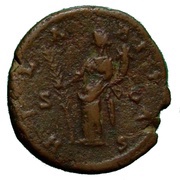 As - Commodus HILARITAS S C; Hilaritas, Rome, 176 reverse image