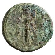 As - Commodus TR POT COS S C; Minerva, Rome, 176 reverse image