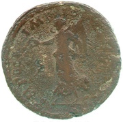 As - Commodus TR P II IMP II COS P P S C; Victory, Rome, 177 reverse image