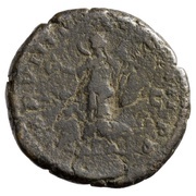 As - Marcus Aurelius IMP VIIII COS III P P S C; Victory, Rome, 177-178 reverse image