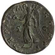 As - Commodus TR P III IMP II COS P P S C; Victory, Rome, 178 reverse image