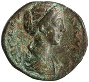 As - Crispina IVNO LVCINA S C; Juno obverse image