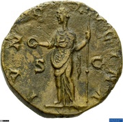 As - Crispina IVNO REGINA S C; Juno, Rome, 178-191 reverse image