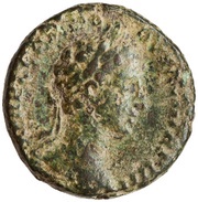 As - Commodus IMP II COS II P P S C; Mars obverse image