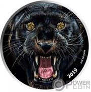 1000 Francs Black panther, Cameroon, 2019 reverse image