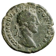 As - Commodus VOTA DEC ANN SVSC TR P VI IMP IIII COS III P P S C obverse image