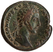 As - Commodus ANN AVG TR P VII IMP IIII COS III P P S C; Annona obverse image
