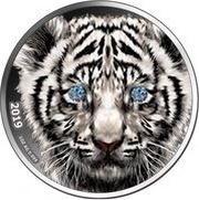 1000 Francs White tiger, Cameroon, 2019 reverse image