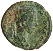 As - Commodus SALVS AVG TR P VII IMP IIII COS III P P S C; Salus obverse image