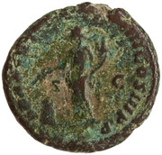 As - Commodus SALVS AVG TR P VII IMP IIII COS III P P S C; Salus, Rome, 181-182 reverse image
